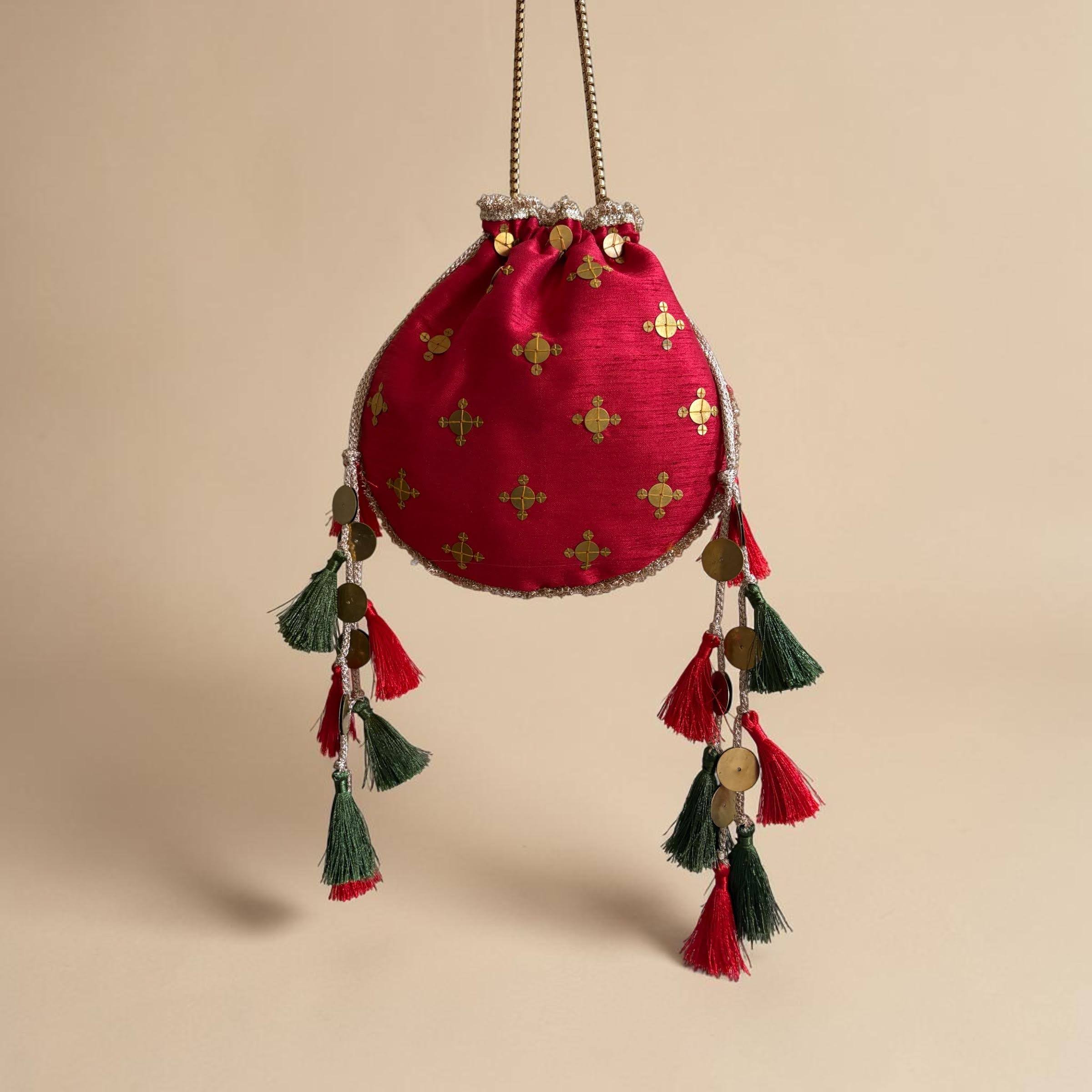 Sunshine Tassel Potli