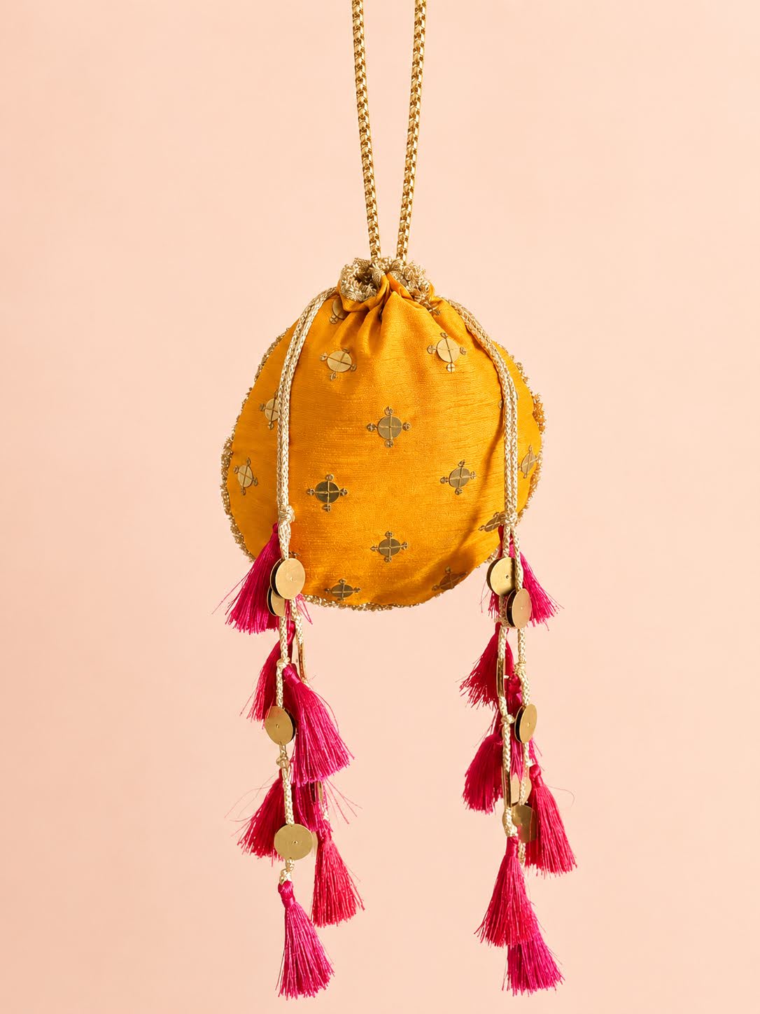 Sunshine Tassel Potli